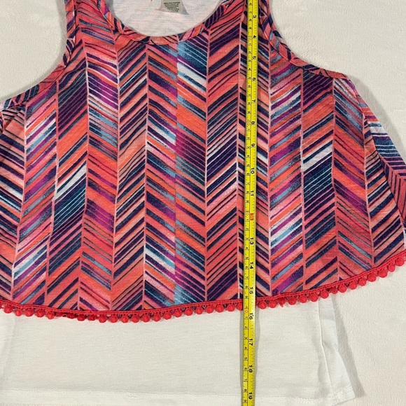 Girls tank top with attached flowing layer size M - Picture 3 of 6